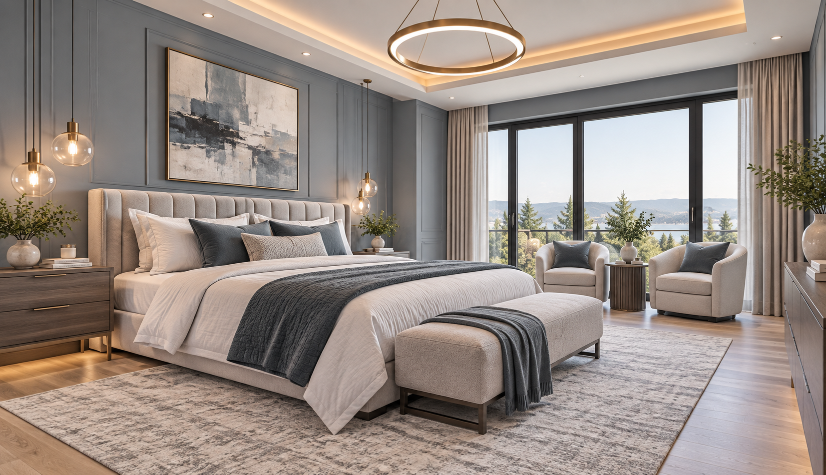 Luxury bedroom remodeling example
