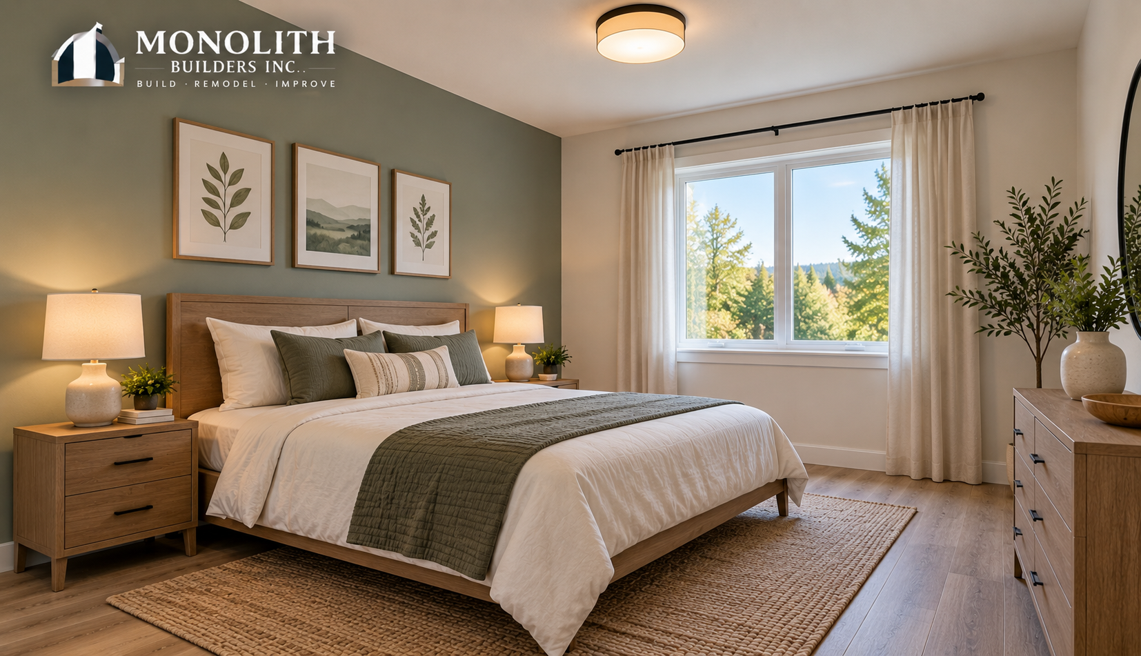 Modern upscale bedroom remodeling example