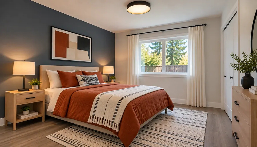Finished bedroom remodeling project
