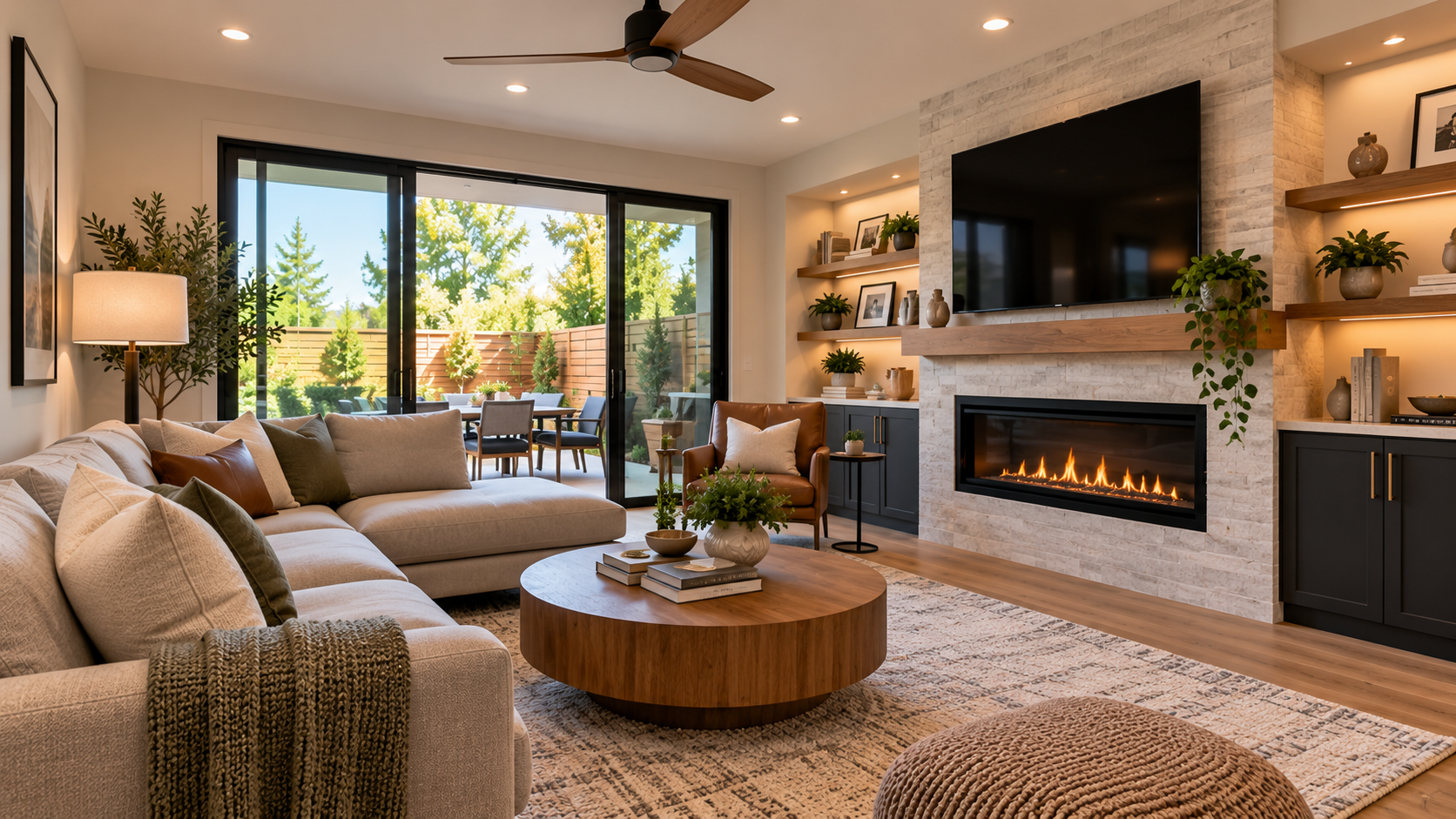 Standard living room remodeling example